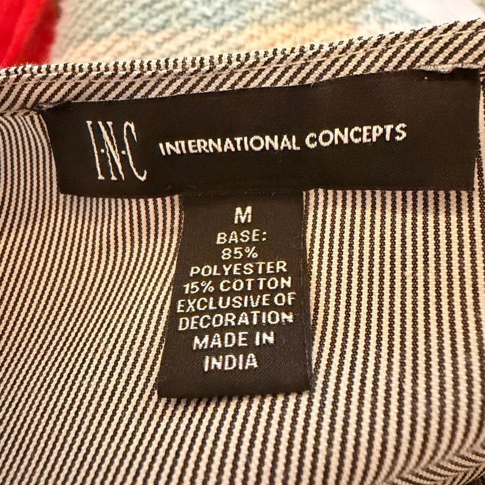 INC International Concepts NWOT Embroidered Wrap Blouse - Picture 6 of 8